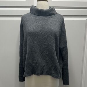 Eileen Fisher Dark Gray Cowl Neck Sweater